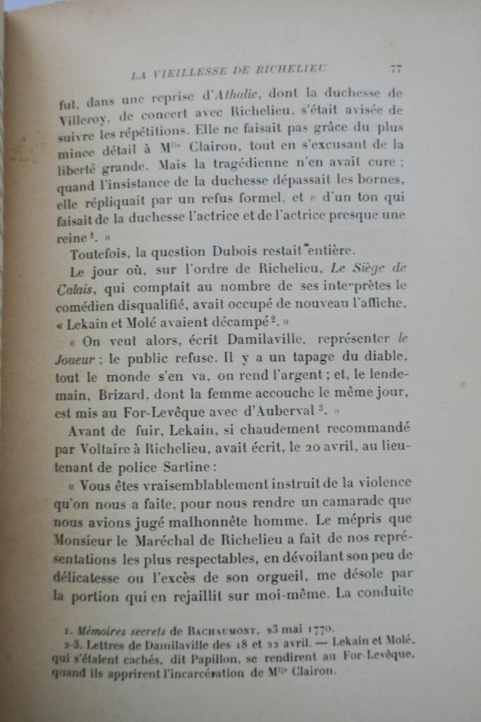 Richelieu's Last Years: Historical Study 1758-1788