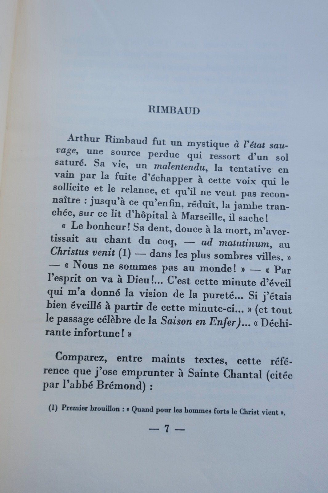 Rimbaud Arthur Oeuvres de Arthur Rimbaud - Vers et proses 1949 Claudel – Image 6