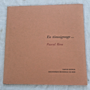 Ein Zeugnis von Pascal Riou