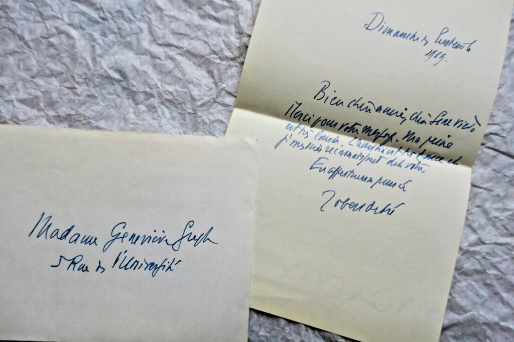 Autogrammbrief von Robert Debré