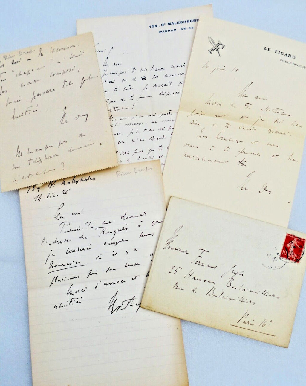 Korrespondenz mit dem Dichter Fernand Gregh
