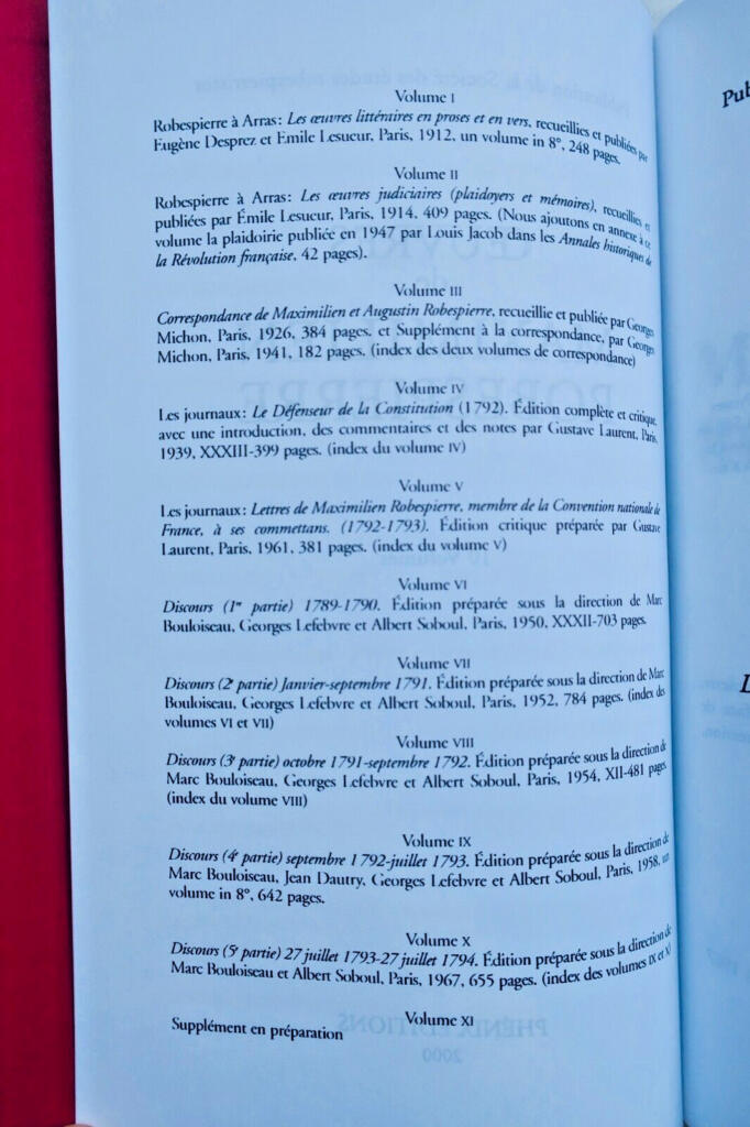 Gesammelte Werke von Robespierre