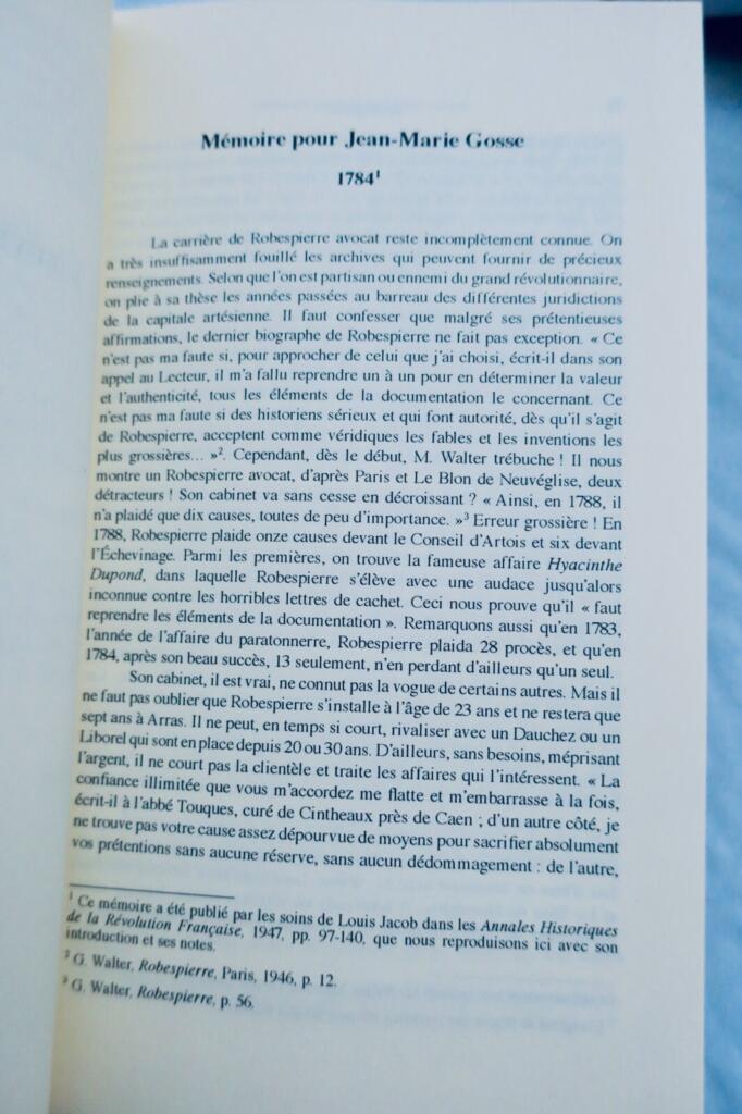 Gesammelte Werke von Robespierre