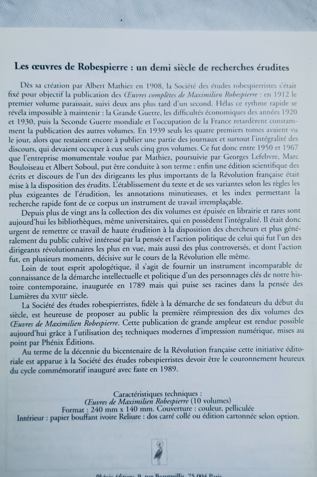 Robespierre Oeuvres de Maximilien Robespierre REVOLUTION - Image 9