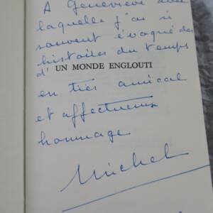 ROBIDA MICHEL. UN MONDE ENGLOUTI + dédicace