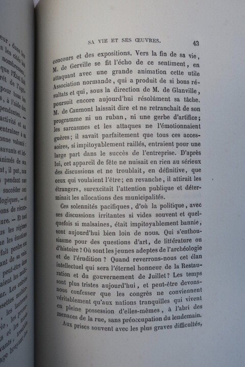 著名な著者の生涯と作品<span class="lla-card-orig-wrap"><span class="lla-card-orig">❦ ROBILLARD DE BEAUREPAIRE Ch. DE M. DE CAUMONT, SA VIE ET SES OEUVRES 1874</span></span> - La Librairie Antique