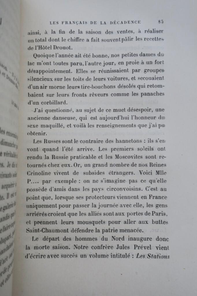 Einblicke in die französische Dekadenz