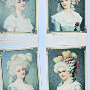 Rococo 4 cartes Meissner & Buch illust- grandes dames