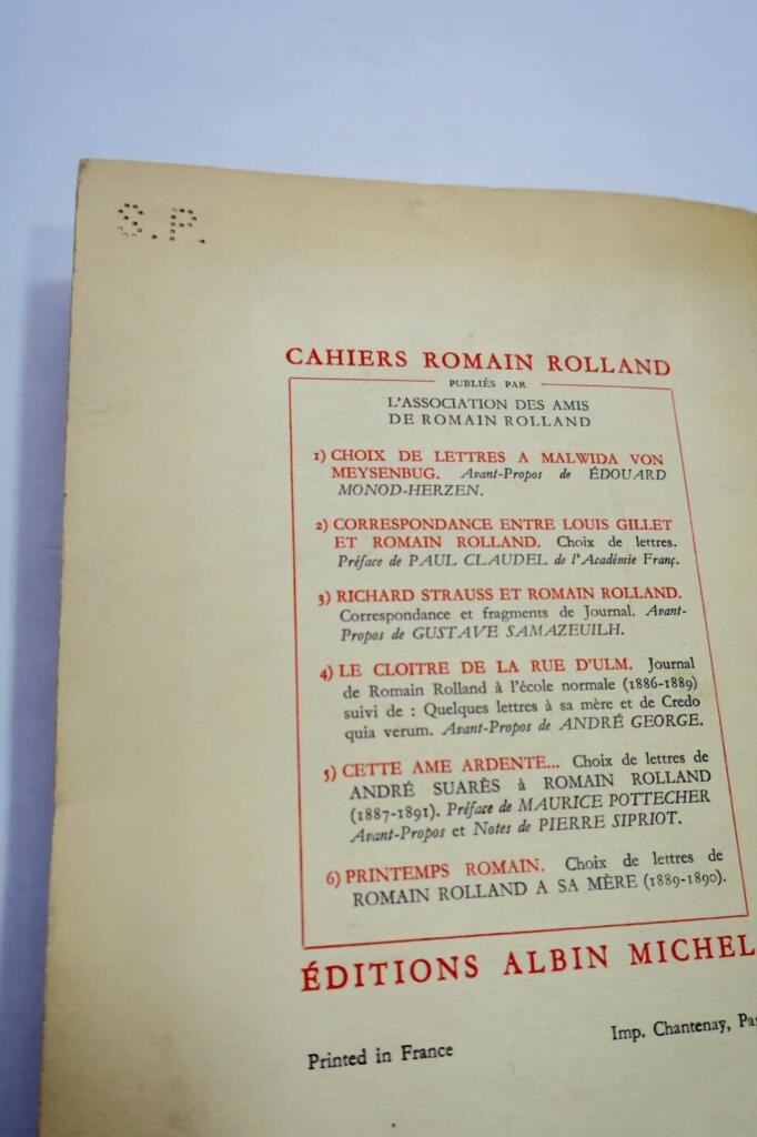 Korrespondenz zwischen Péguy und Rolland