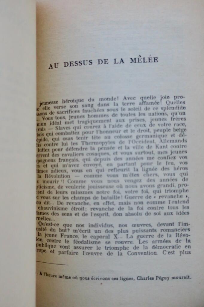Critical essay on Rolland's patriotic stance