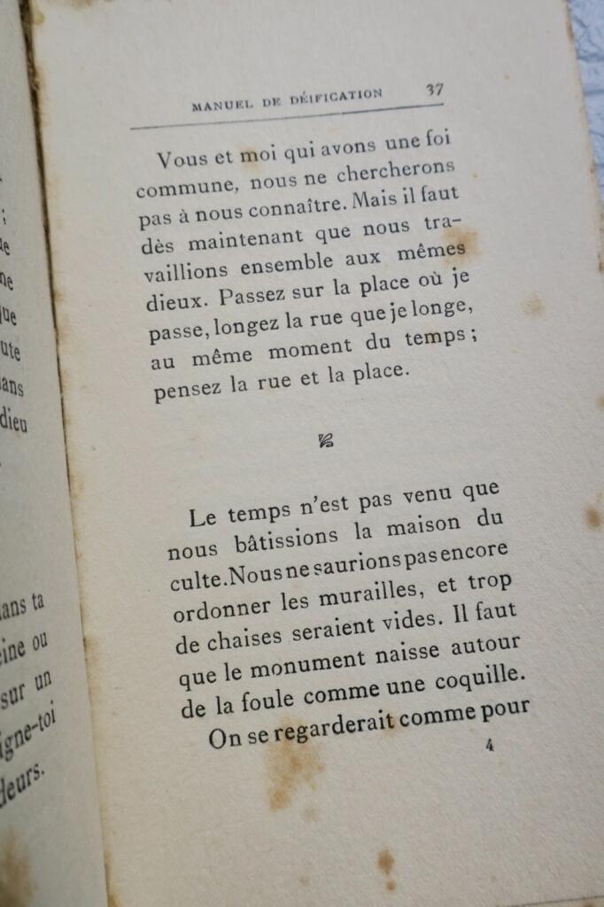 ROMAINS (Jules), Manuel de déification + dédicace