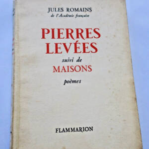 Jules Romains Gedichte, Levees Stein, Häuser, Widmung