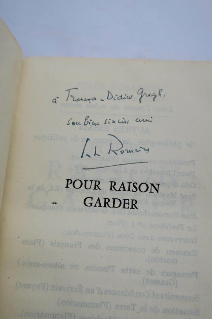 For Reason's Sake - Inscribed Copy