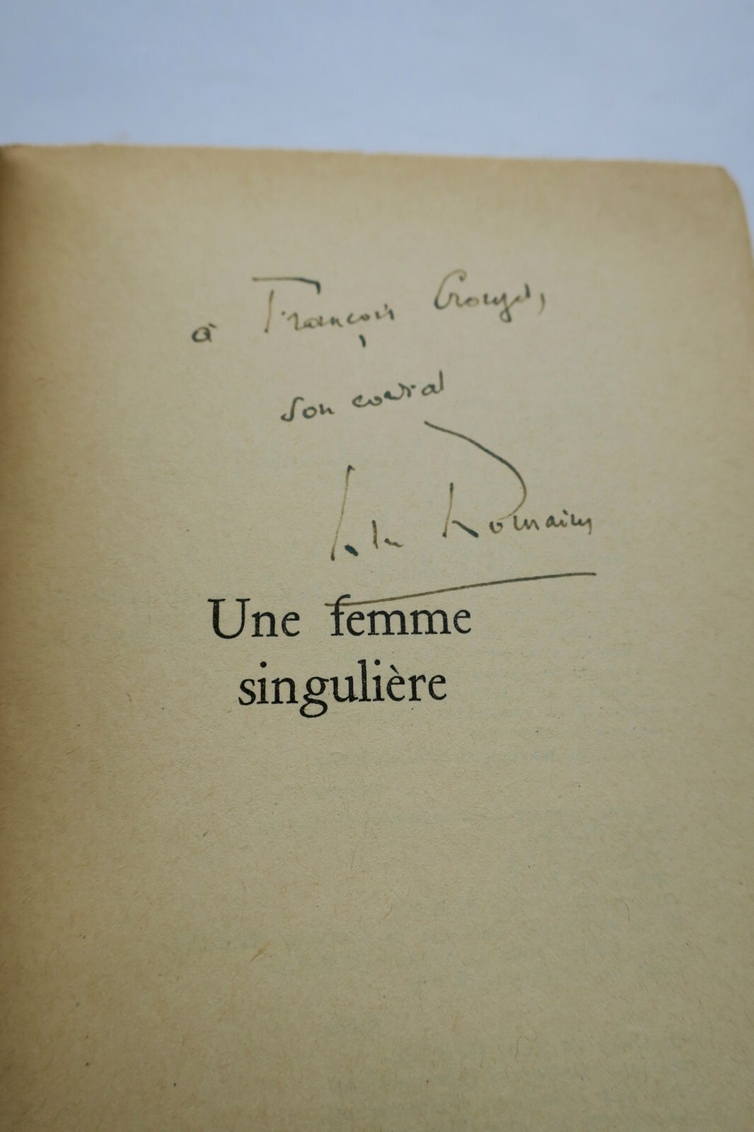 A Singular Woman - Author's Inscription - Image 7