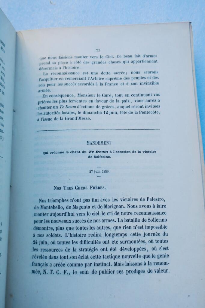 Rome Lettres, Discours et Autres Documents relatifs à la question romaine 1865