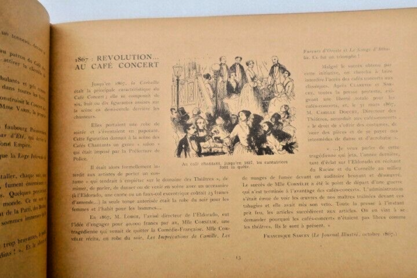 ROMI Petite Histoire des Cafés Concerts parisiens. Préface de Robert BEAUVAIS