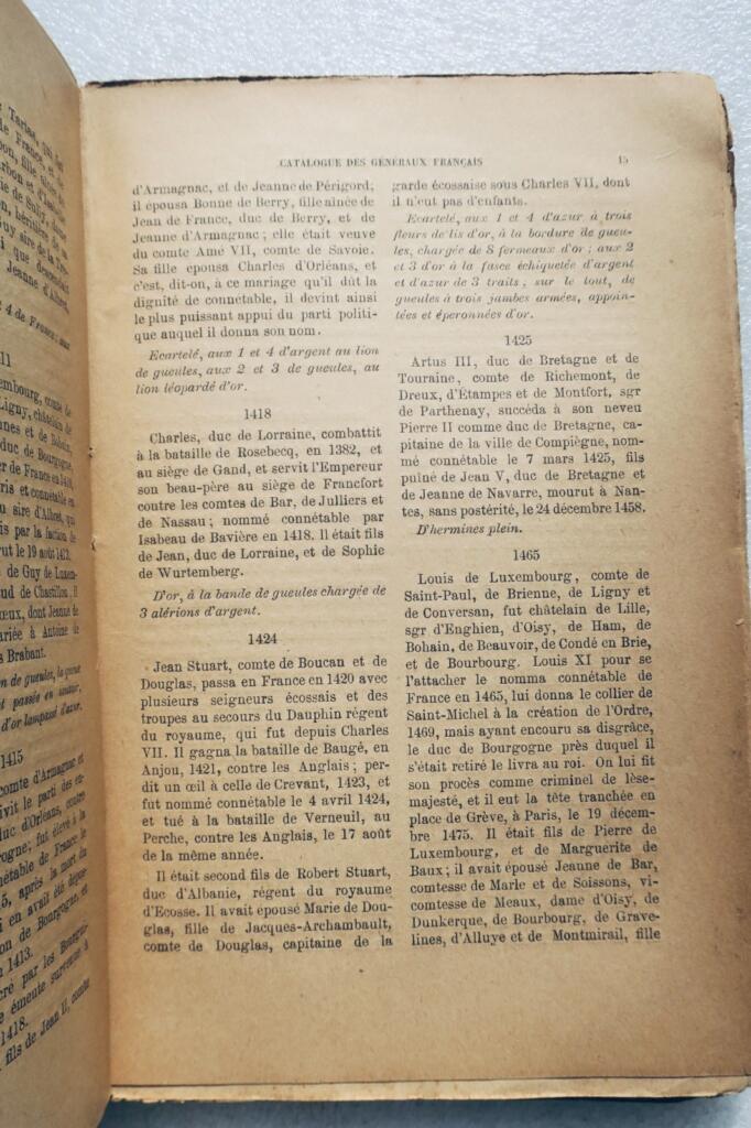 ROQUE de La. Historisches Verzeichnis der französischen Connétables und Marschälle