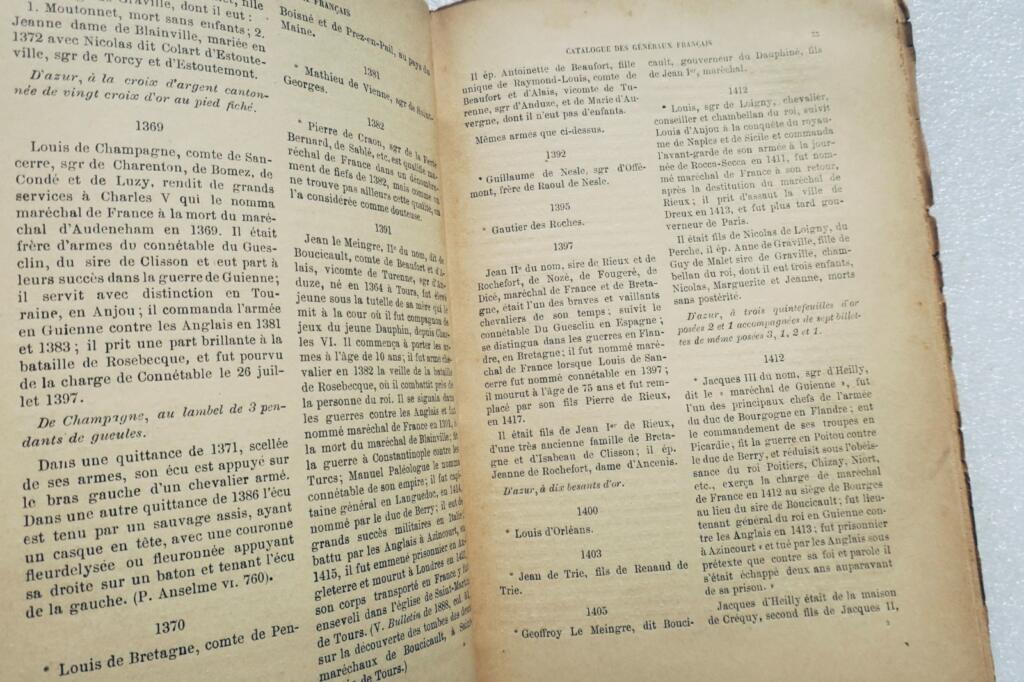 ROQUE de La. Historisches Verzeichnis der französischen Connétables und Marschälle