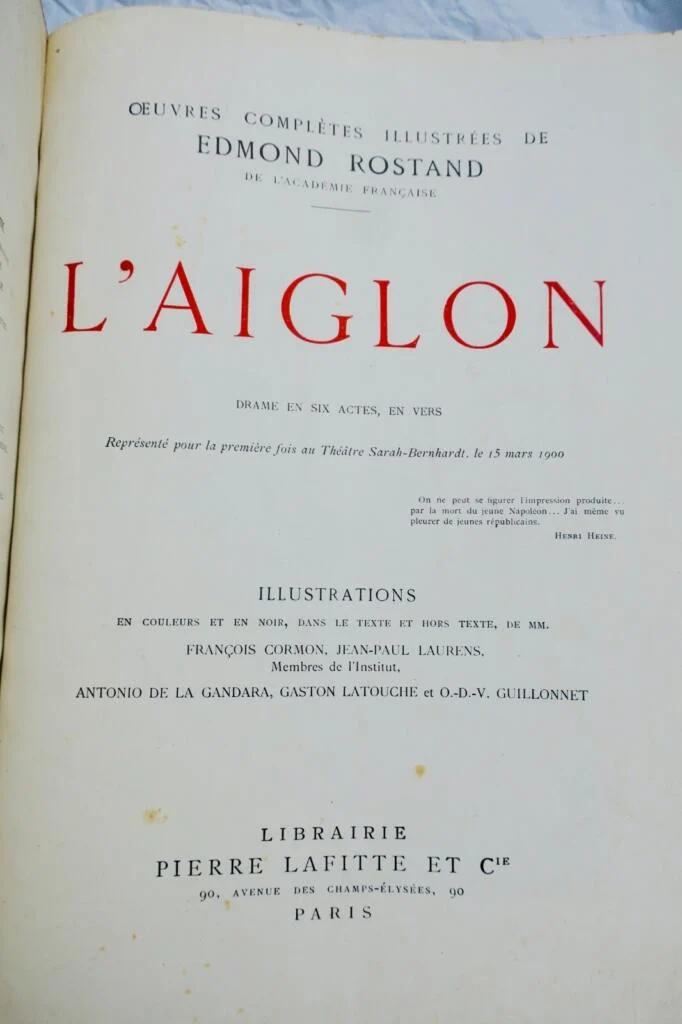 ROSTAND Edmond L’Aiglon Lafitte