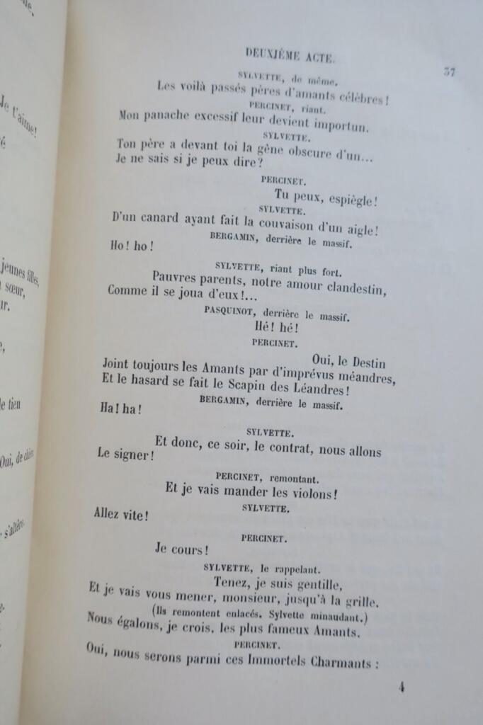 ROSTAND EDMOND LES ROMANESQUES 1898