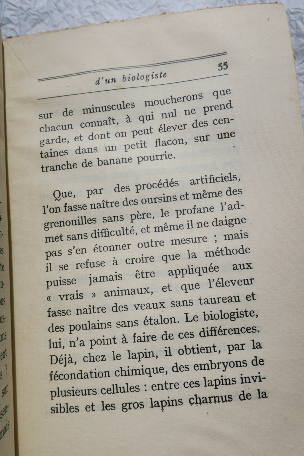 生物学者の考察<span class="lla-card-orig-wrap"><span class="lla-card-orig">❦ ROSTAND Jean pensées d’un biologiste + dédicace</span></span> - La Librairie Antique