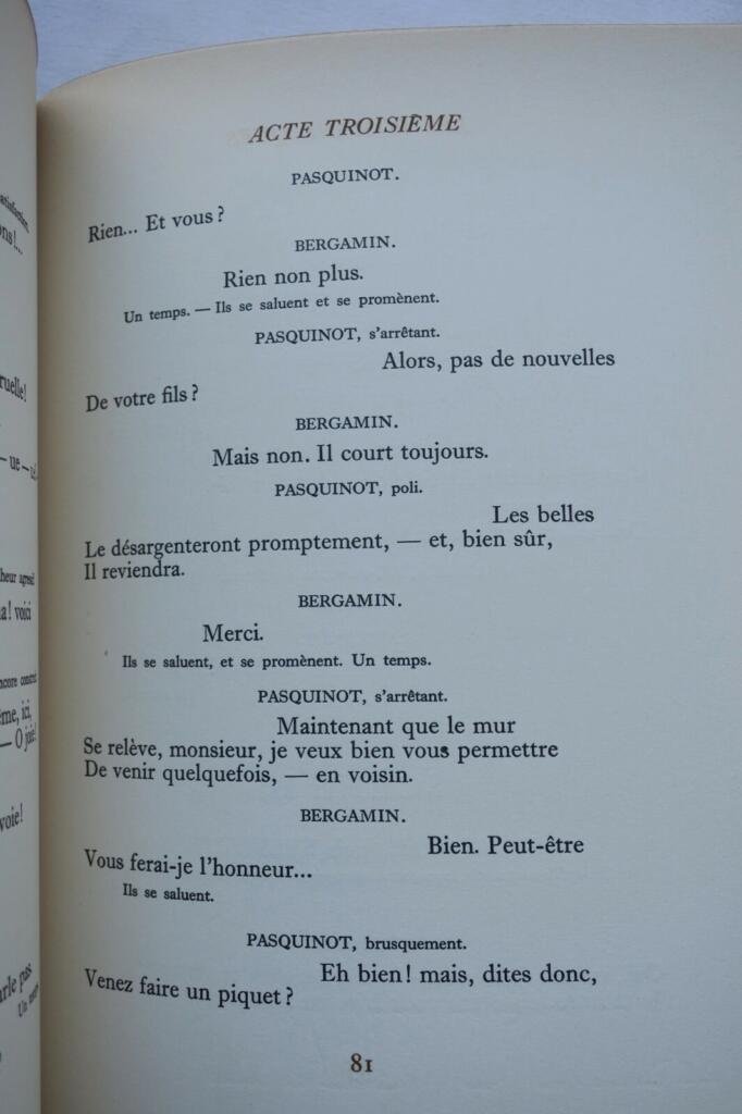 Three theatrical works by the master of romance