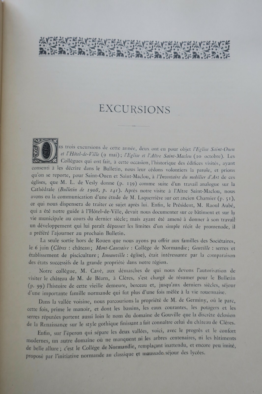 ルーアン記念建造物協会年報1909<span class="lla-card-orig-wrap"><span class="lla-card-orig">❦ Rouen LES AMIS DES MONUMENTS ROUENNAIS- BULLETIN ANNEE 1909</span></span> - La Librairie Antique