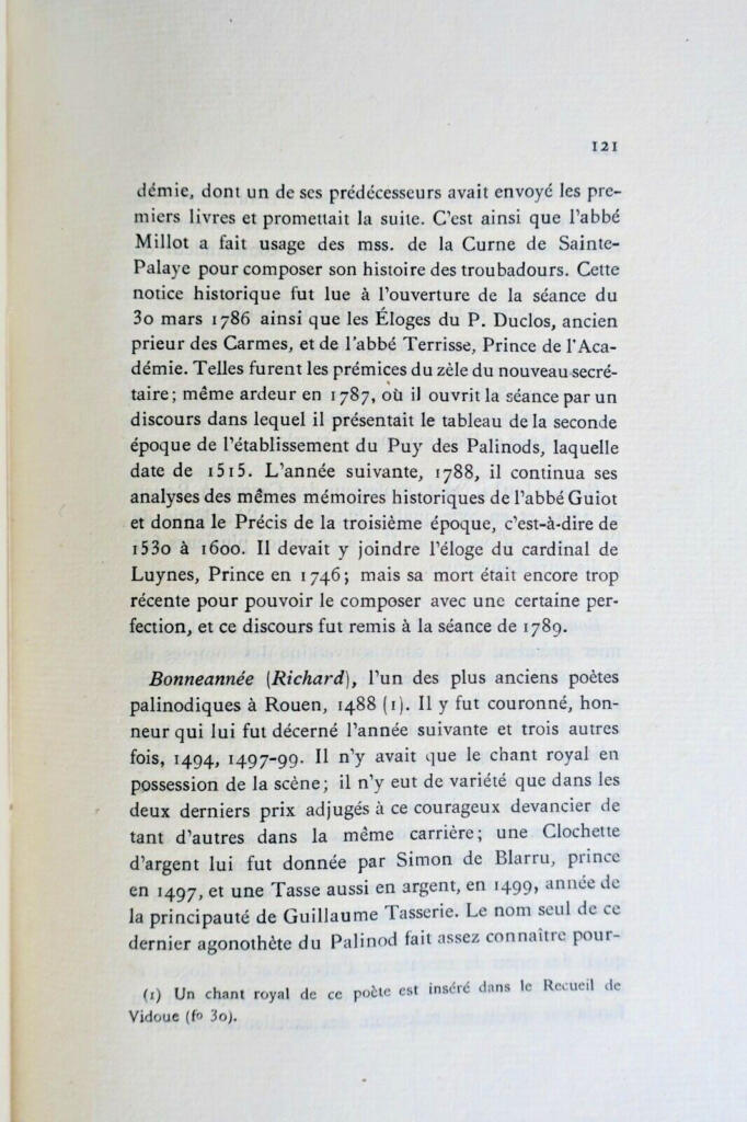 History of Rouen's Palinods