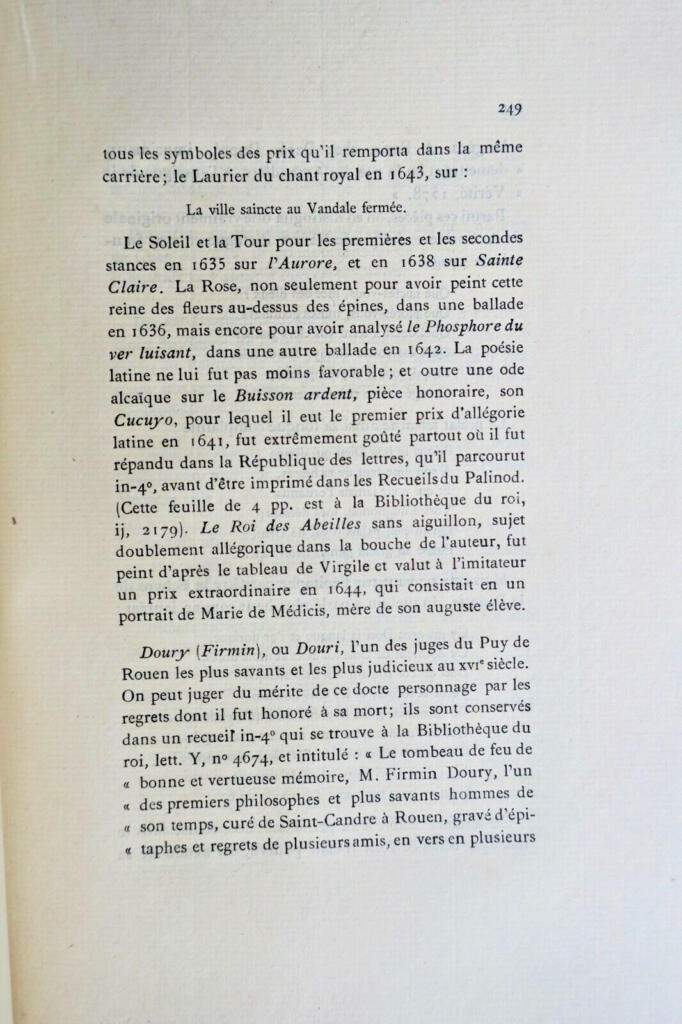 History of Rouen's Palinods