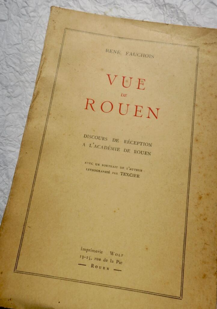 Blick auf Rouen mit Empfangsrede