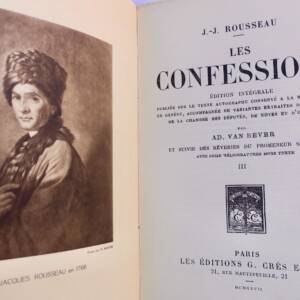 ROUSSEAU CONFESSIONS 1927