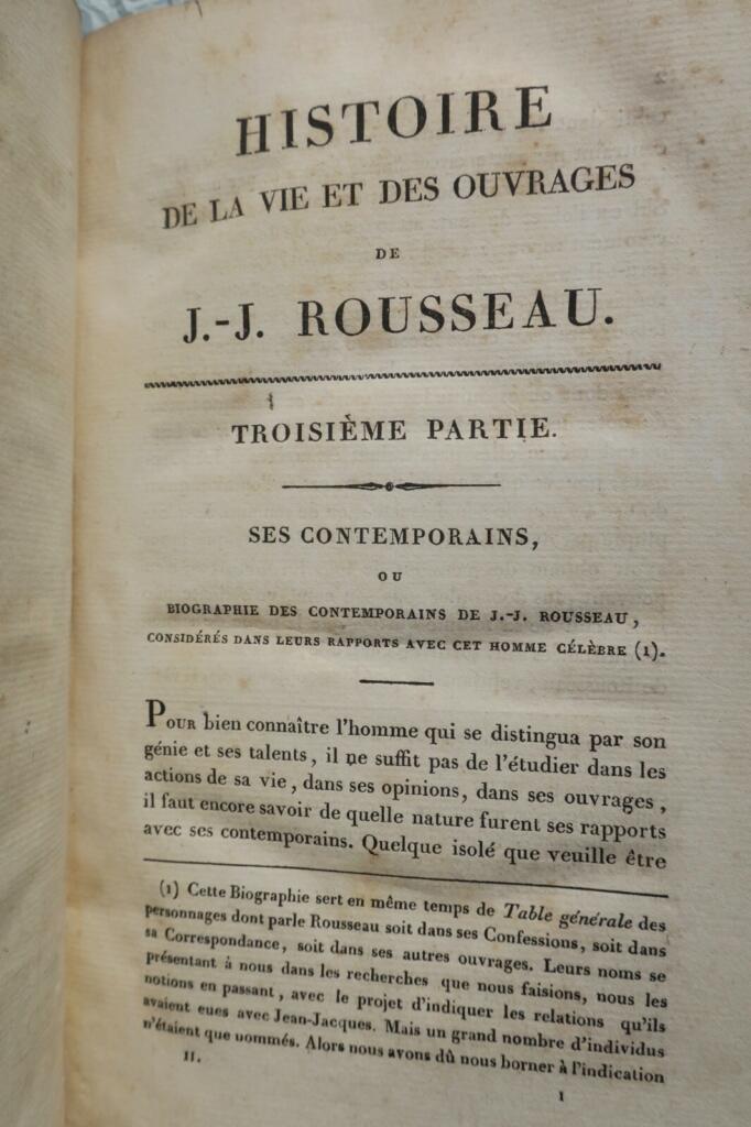 Leben und Werke von J.J. Rousseau