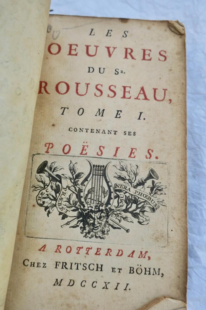 ROUSSEAU, Jean-Baptiste. Les Oeuvres du Sr Rousseau