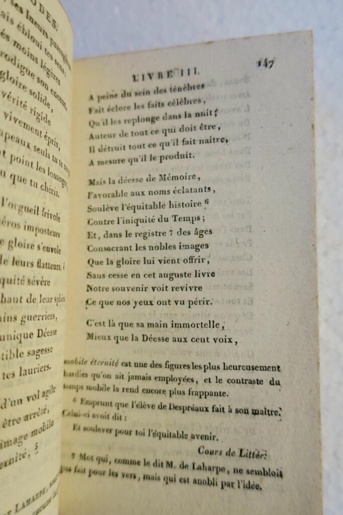 Rousseau Oeuvres Choisies de J. B. Rousseau 1821