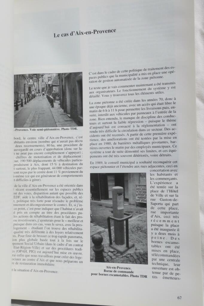 Übergang von der Straße zur Fußgängerzone