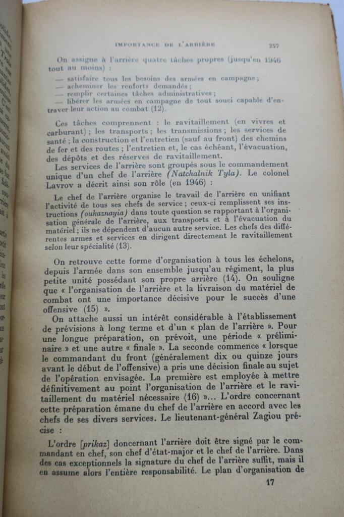 Russie DOCTRINE MILITAIRE SOVIETIQUE 1956