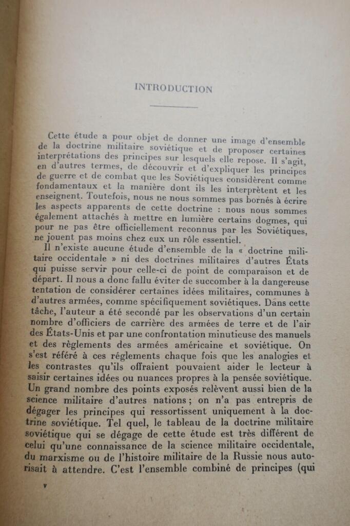 Russie DOCTRINE MILITAIRE SOVIETIQUE 1956