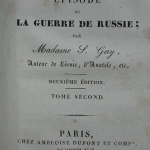 Russie Episode de la guerre en Russie S. Gay 1828