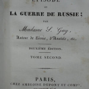 Russie Episode de la guerre en Russie S. Gay 1828