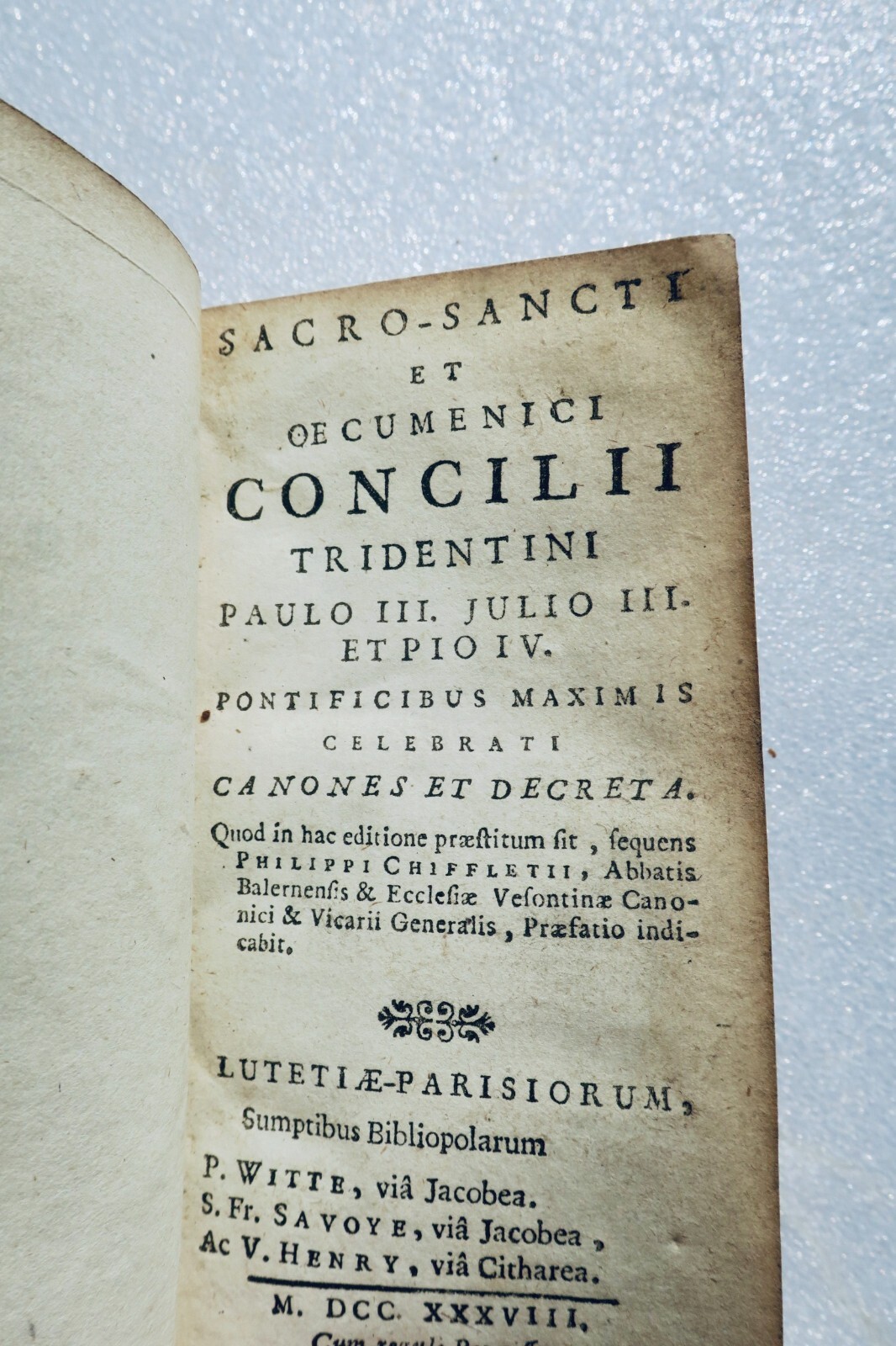 Sacro Sancti et Oecumenici Concilii Tridentini, Paulo III. Julio III. et Pio IV – Image 3