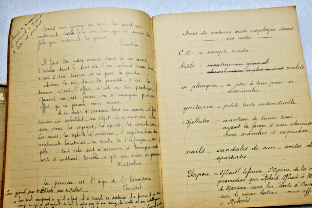 Saint-Cyr Marokko 1933 & Militärleben 6. RTS