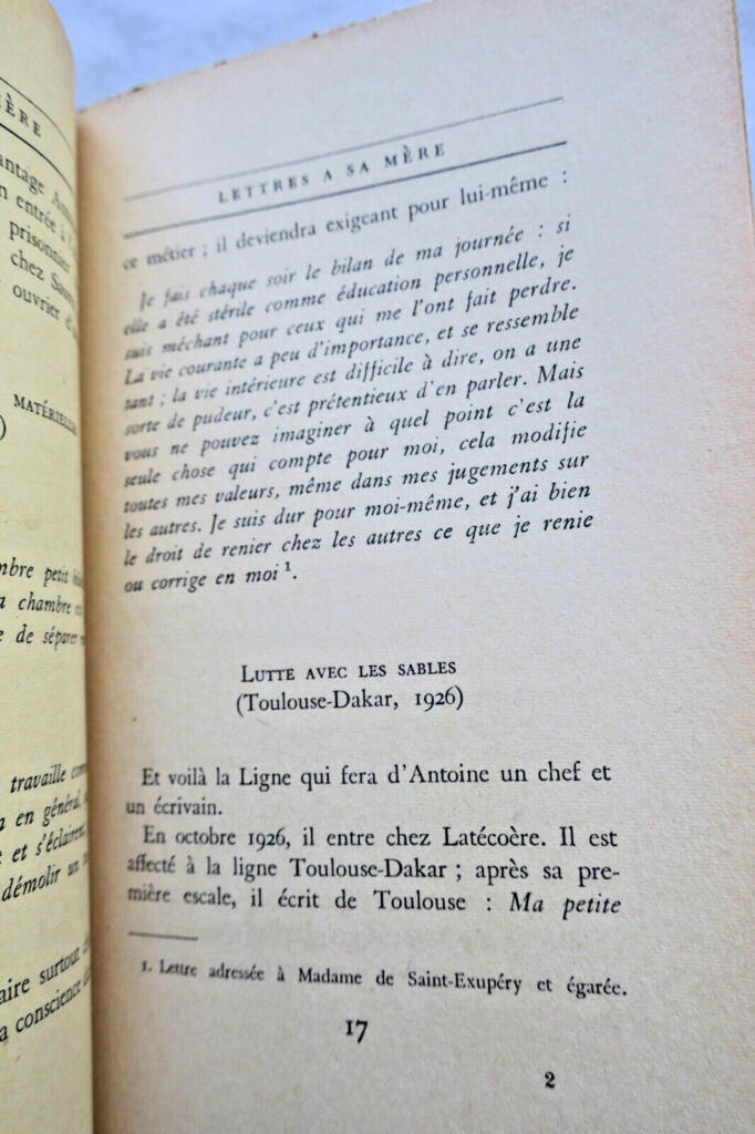SAINT-EXUPÉRY Lettres à sa mère S.P.
