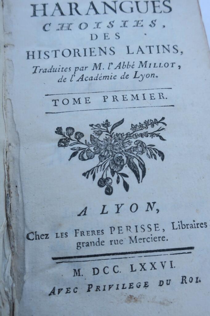 Selected Latin Historian Orations