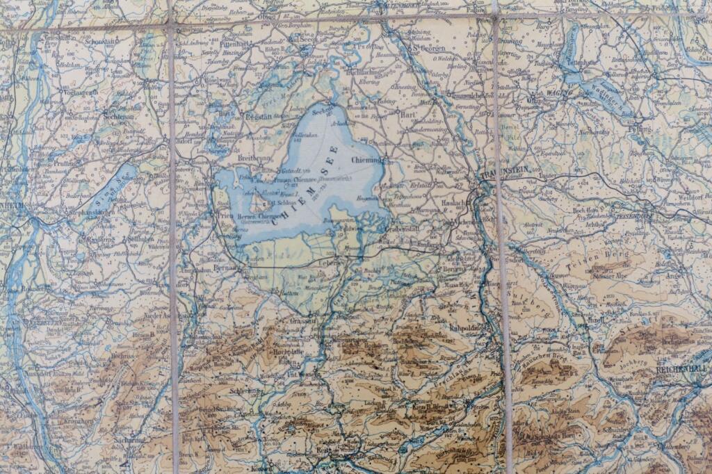 Map of the Salzburg Alps and Salzkammergut