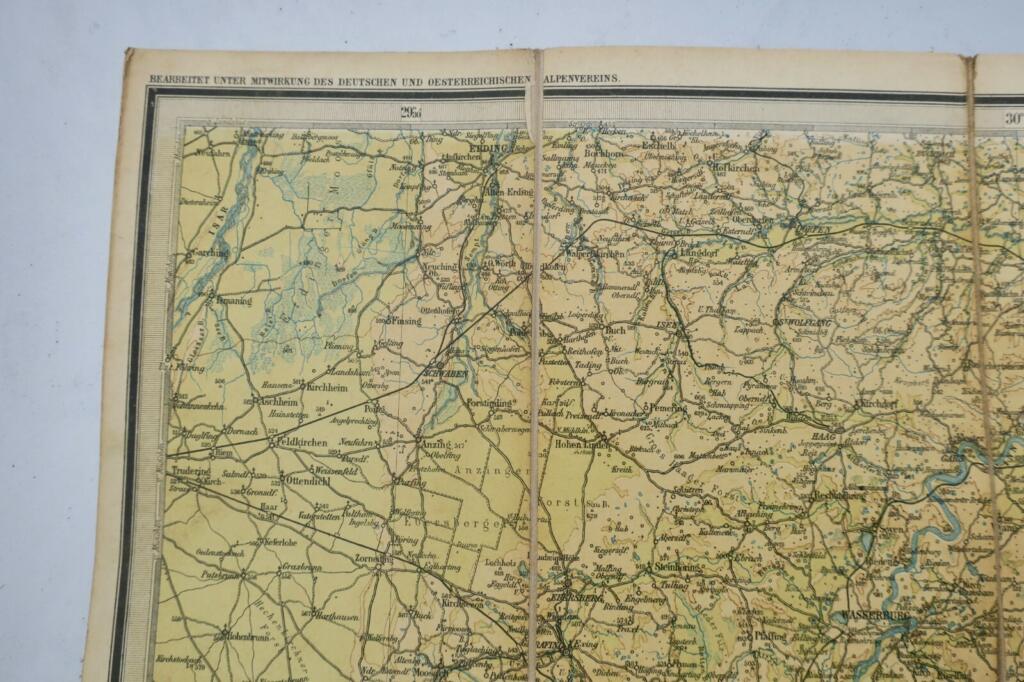 Map of the Salzburg Alps and Salzkammergut