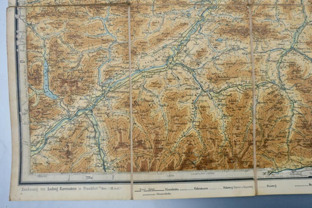 Map of the Salzburg Alps and Salzkammergut