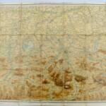 Salzburger-Alpen Karte & des Salzkammerguts 75 x 51 cm 1/250000