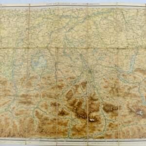 Salzburger-Alpen Karte & des Salzkammerguts 75 x 51 cm 1/250000