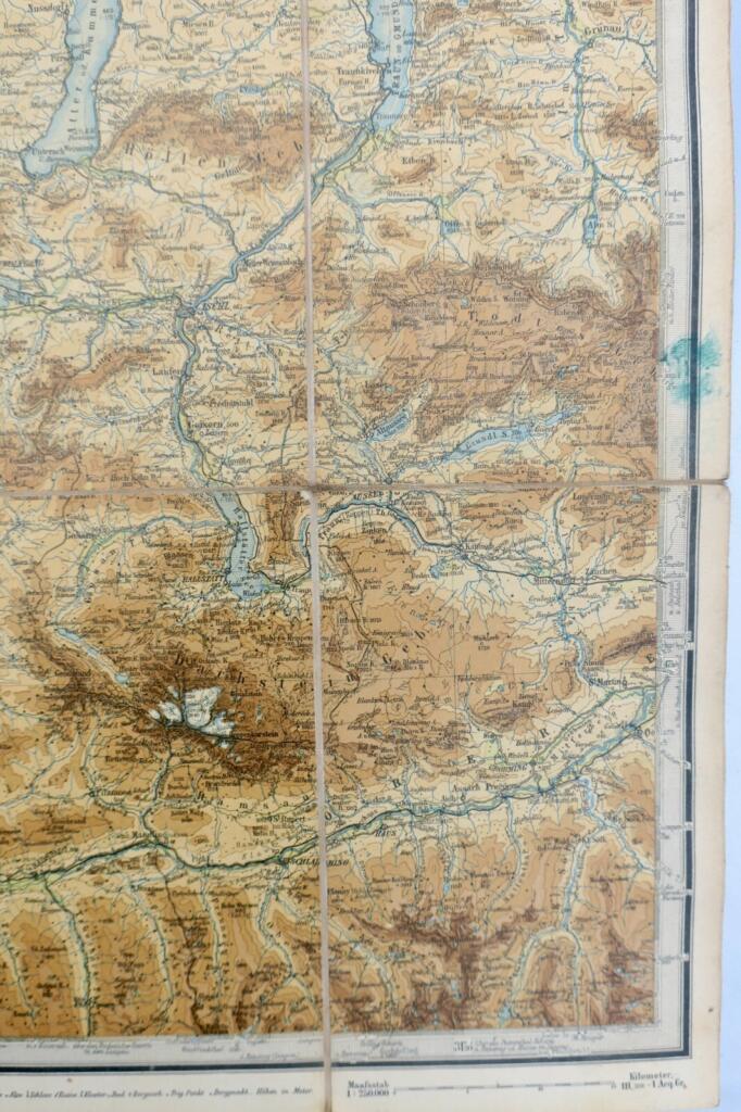 Map of the Salzburg Alps and Salzkammergut