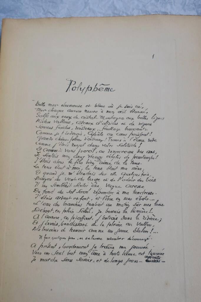 Samain Albert Polyphème 1921